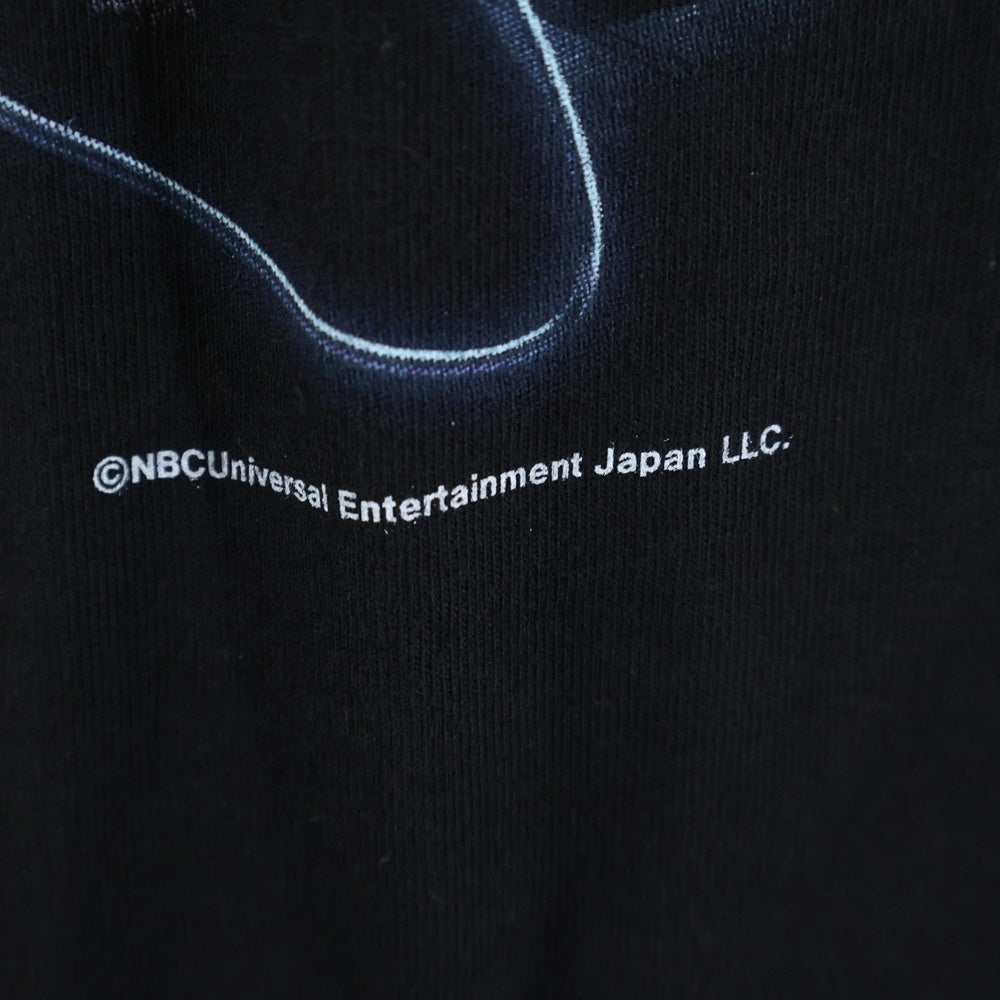 GEEKSRULE(ギークスルール) ×SERIAL EXPERIMENTS LAIN シリアルエクスペリメンツレイン シルクスクリーンプリント クルーネックプルオーバー 半袖Tシャツカットソー ブラック