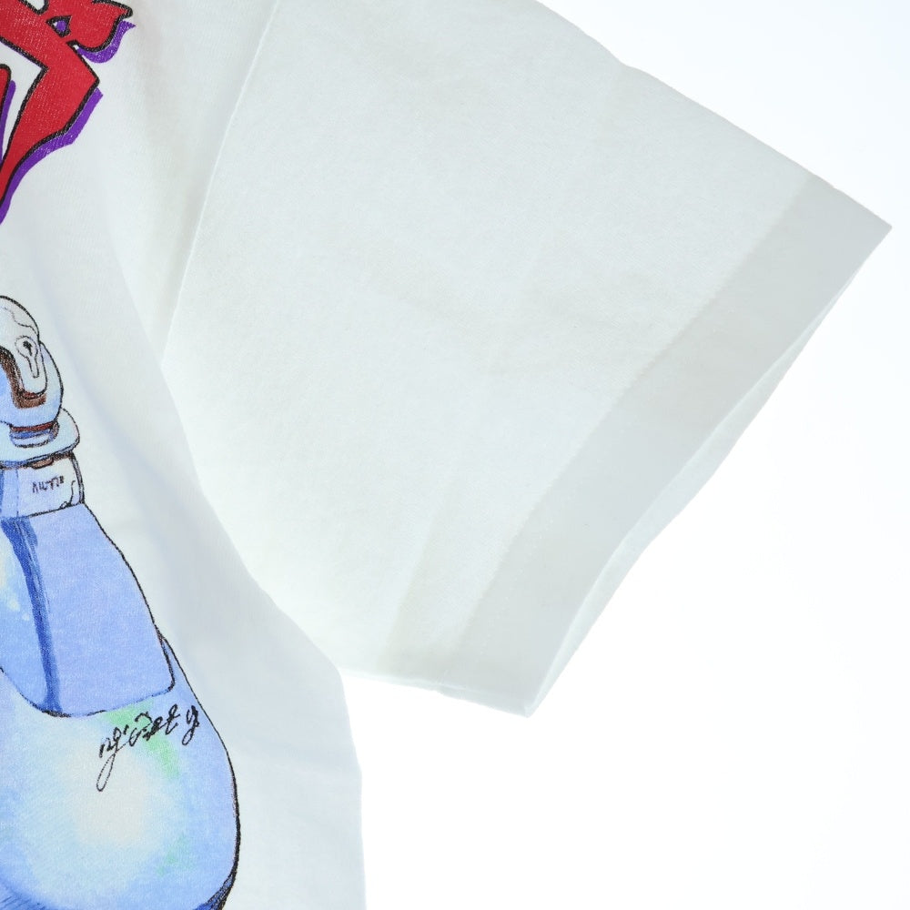 GEEKSRULE(ギークスルール) ×APPLE SEED アップルシード シルクスクリーンプリント クルーネックプルオーバー 半袖Tシャツカットソー ホワイト