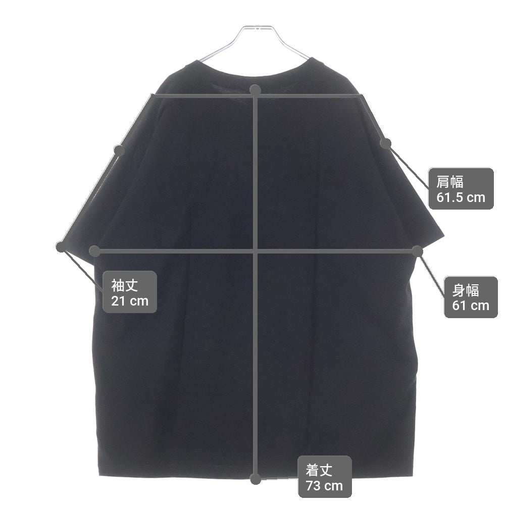GEEKSRULE(ギークスルール) ×SAMURAI CHAMPLOO サムライチャンプルー シルクスクリーンプリント クルーネックプルオーバー 半袖Tシャツカットソー ブラック