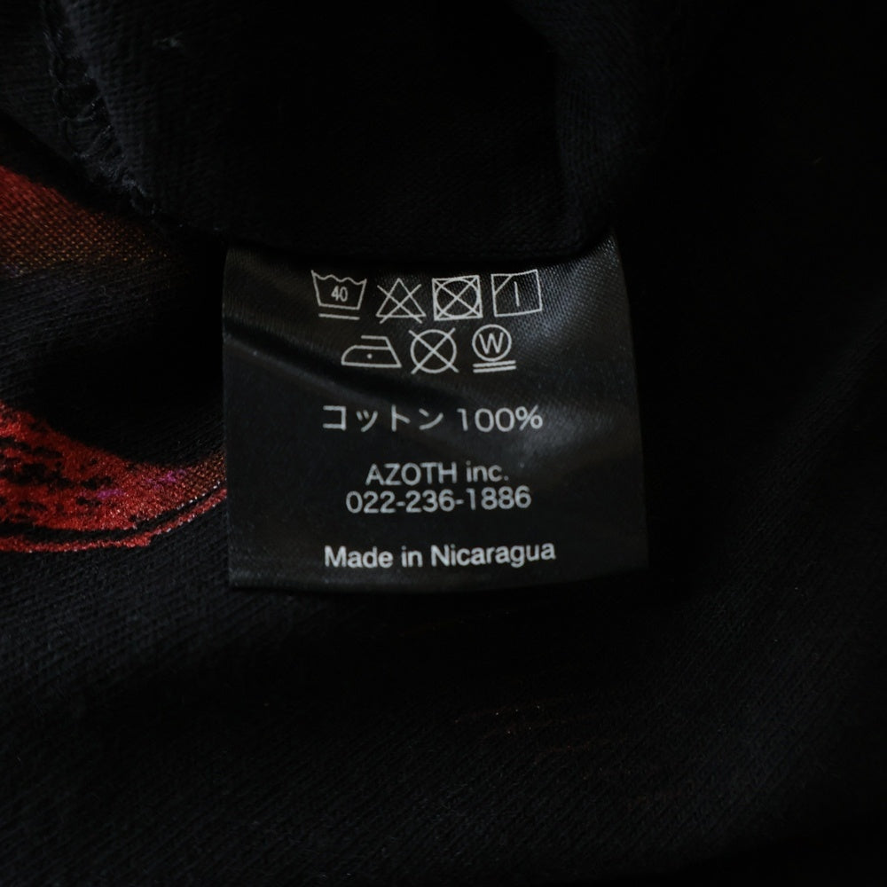 GEEKSRULE(ギークスルール) ×NEON GENESIS EVANGELION 新世紀エヴァンゲリオン 初号機 シルクスクリーンプリント クルーネックプルオーバー 半袖Tシャツカットソー ブラック