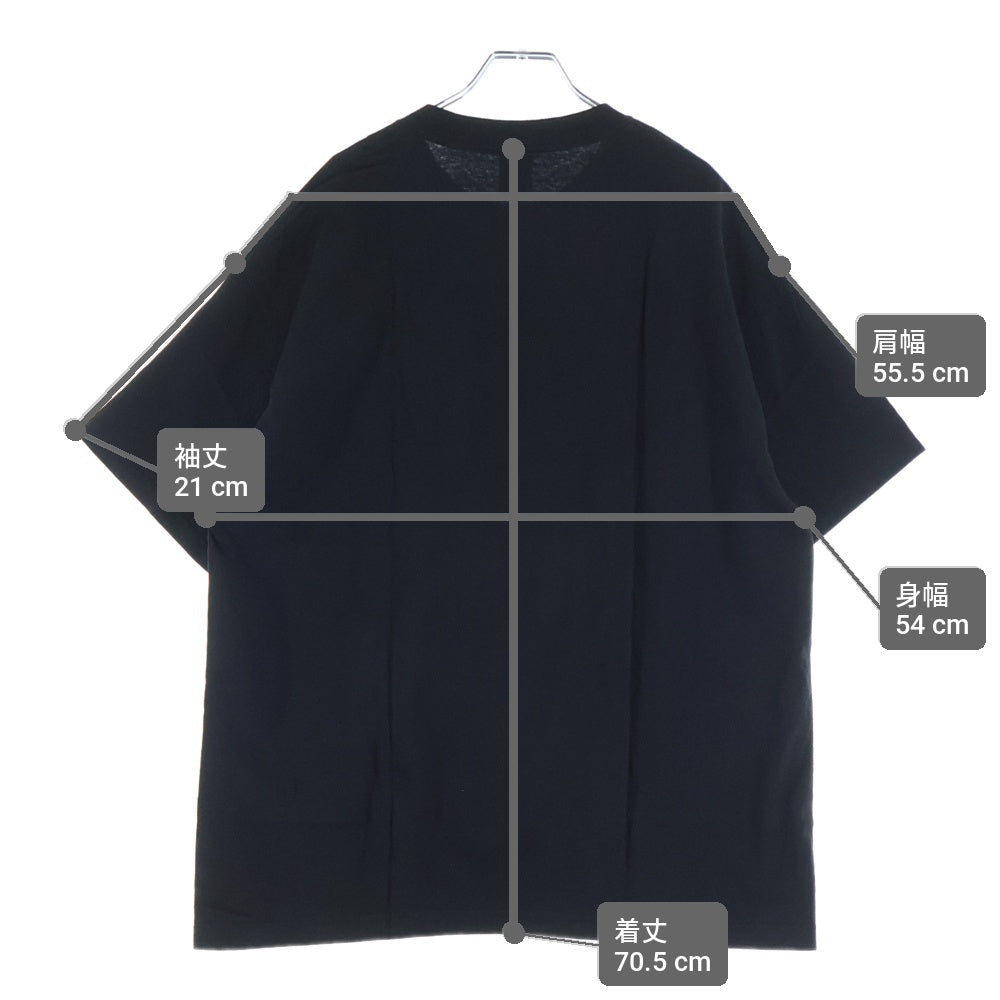GEEKSRULE(ギークスルール) ×NEON GENESIS EVANGELION 新世紀エヴァンゲリオン 初号機 シルクスクリーンプリント クルーネックプルオーバー 半袖Tシャツカットソー ブラック