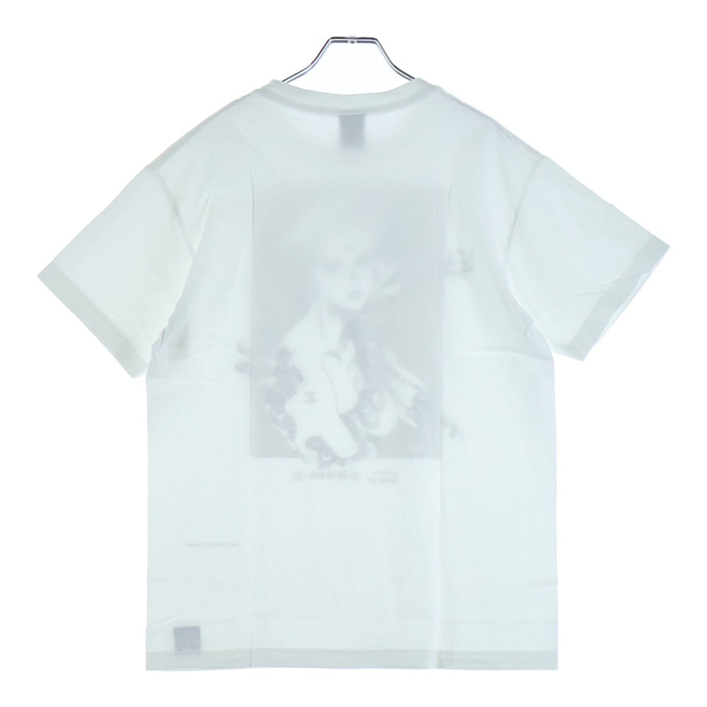 GEEKSRULE(ギークスルール) ×攻殻機動隊 GHOST IN THE SHELL 草薙素子 シルクスクリーンプリント クルーネックプルオーバー 半袖Tシャツカットソー ホワイト