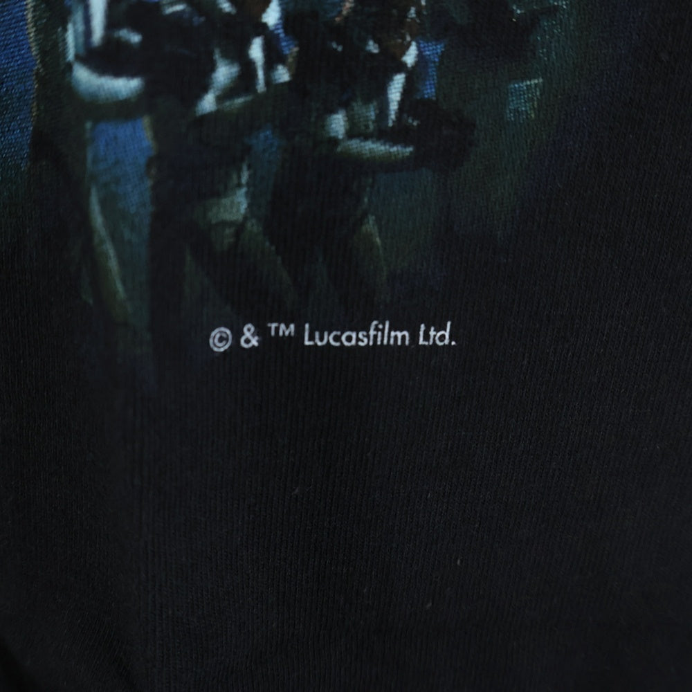 GEEKSRULE(ギークスルール) ×STAR WARS THE CLONE WARS スターウォーズ クローンウォーズ シルクスクリーンプリント クルーネックプルオーバー 半袖Tシャツカットソー ブラック