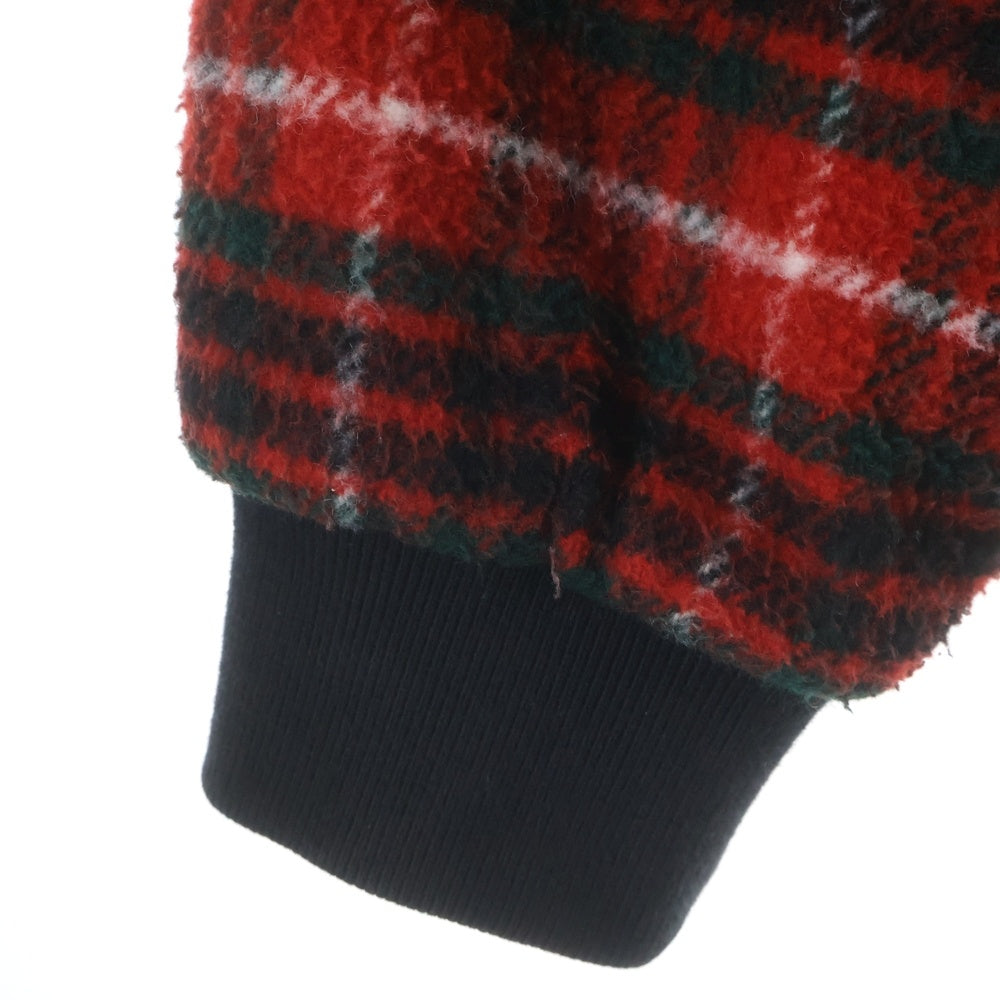 SUPREME(シュプリーム) 23AW Plaid Wool Hooded Jacket チェック柄 ウール フーデッドジップアップジャケット レッド/ブラック