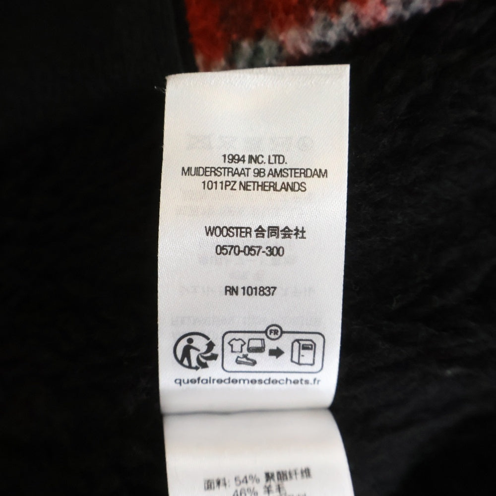 SUPREME(シュプリーム) 23AW Plaid Wool Hooded Jacket チェック柄 ウール フーデッドジップアップジャケット レッド/ブラック
