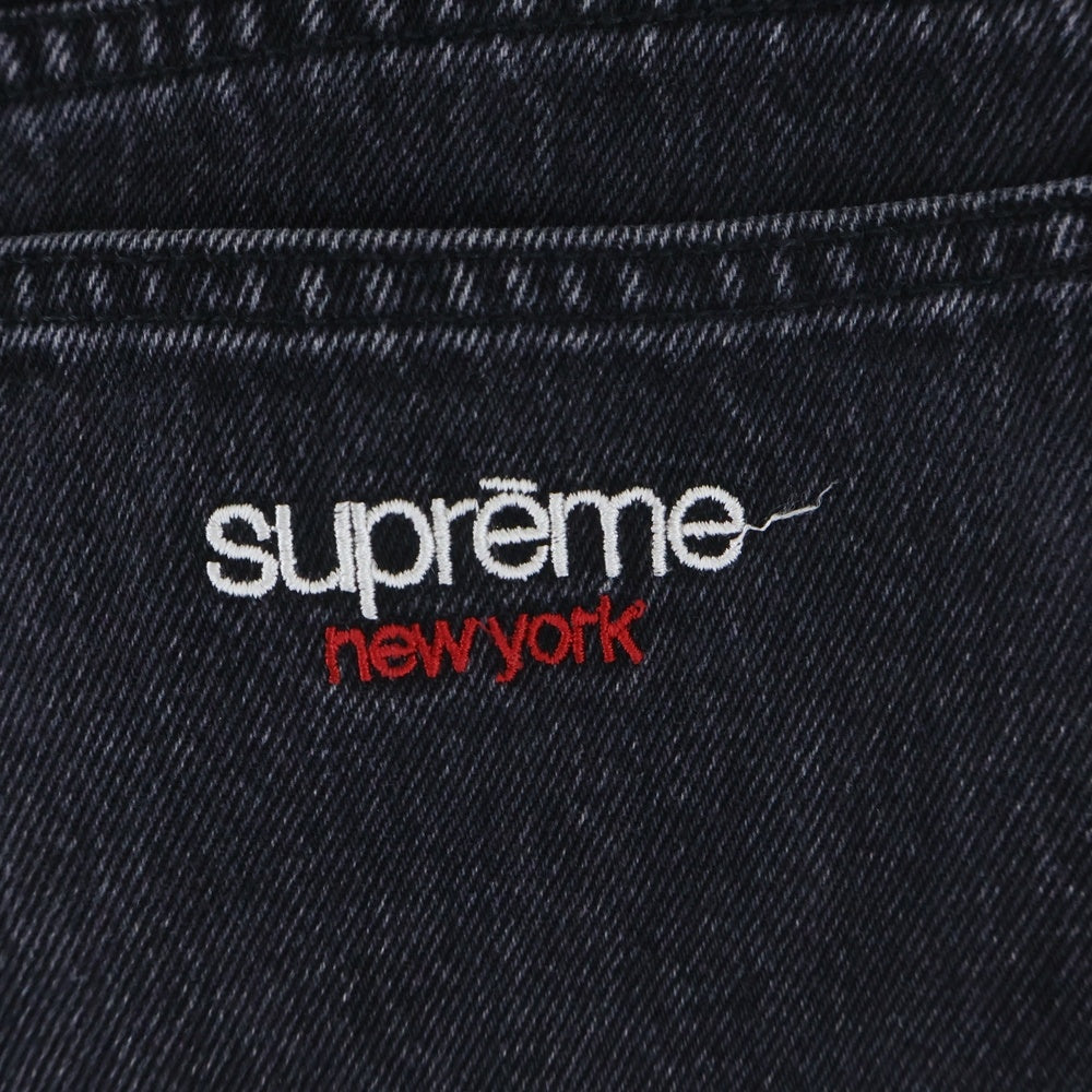 SUPREME(シュプリーム) 24SS Baggy Jean ジップフライ バギーデニムパンツ ブラック