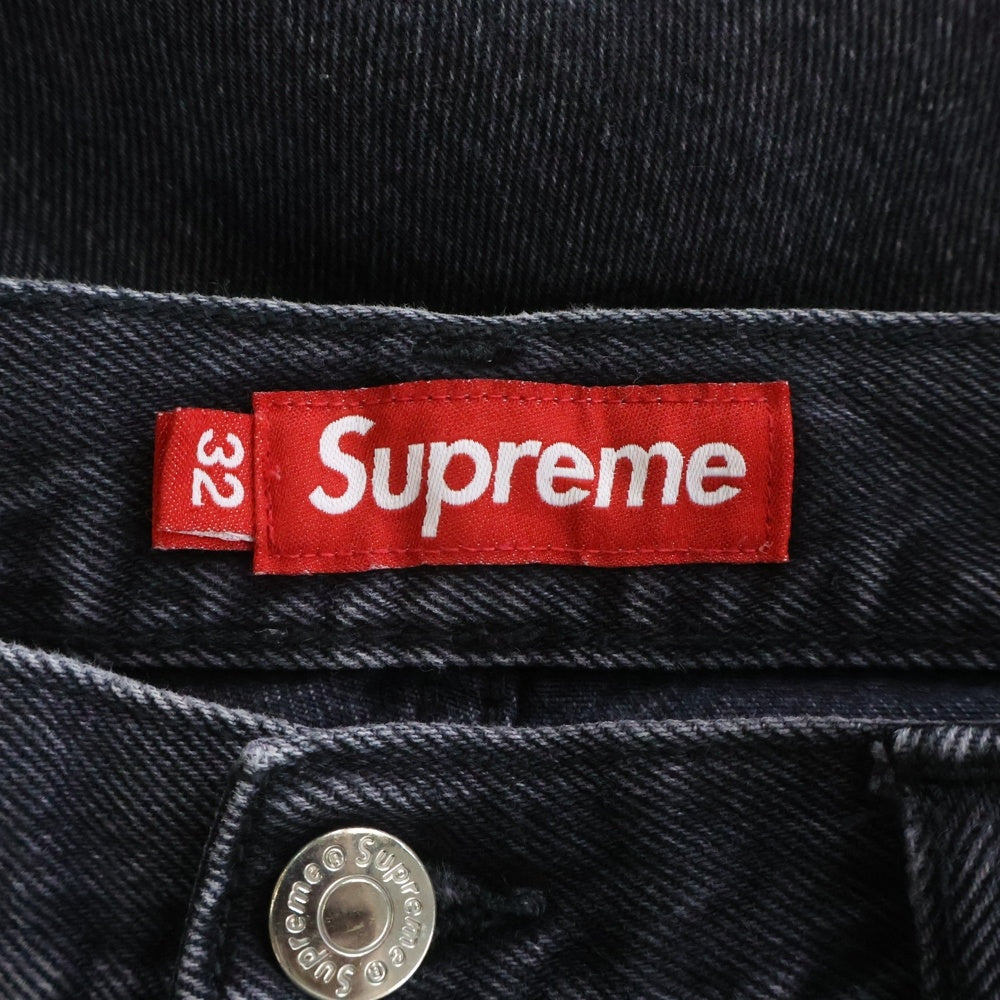 SUPREME(シュプリーム) 24SS Baggy Jean ジップフライ バギーデニムパンツ ブラック