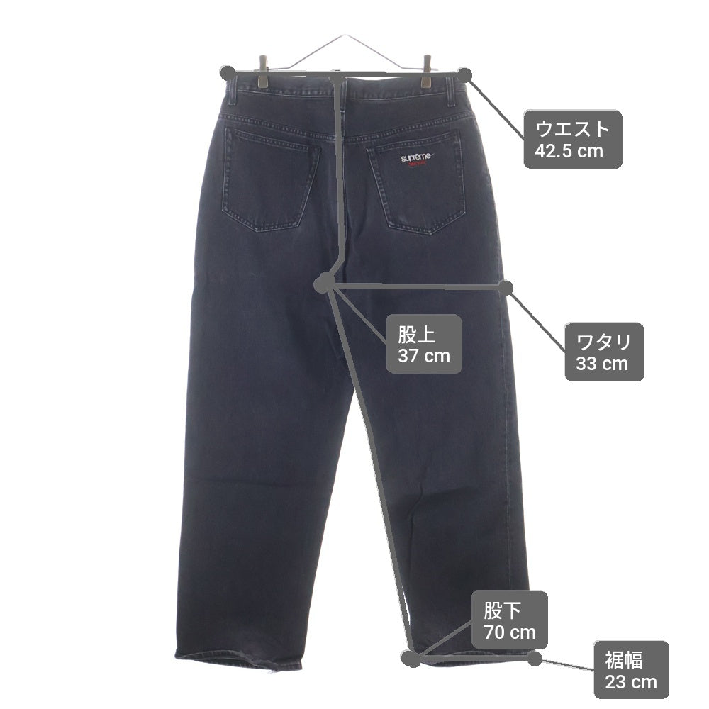 SUPREME(シュプリーム) 24SS Baggy Jean ジップフライ バギーデニムパンツ ブラック