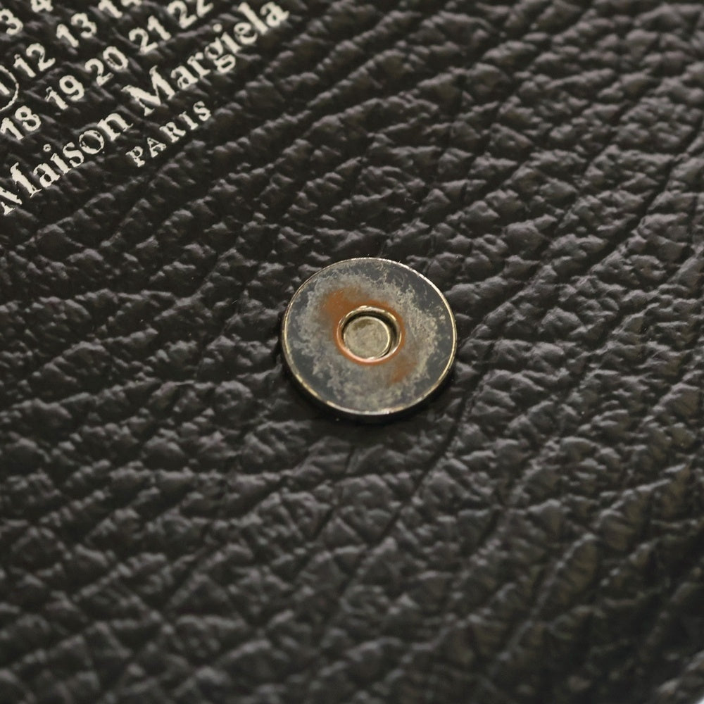 Maison Margiela(メゾンマルジェラ) 4ステッチ チェーン ショルダー レザーウォレット ポーチ ブラック S56UI0147 レディース