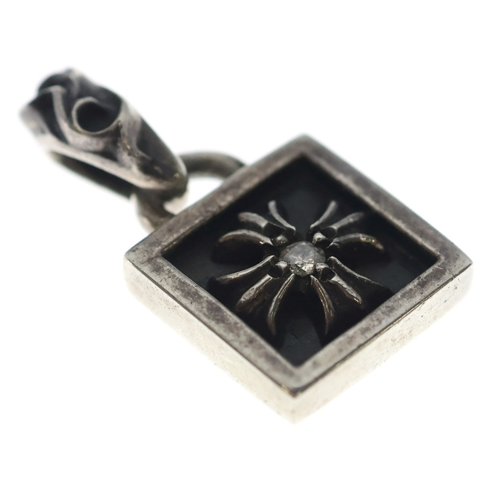CHROME HEARTS(クロムハーツ) FRAMED CH PLUS 1DIA フレームドCHプラス 1ダイヤ ペンダントトップ シルバー