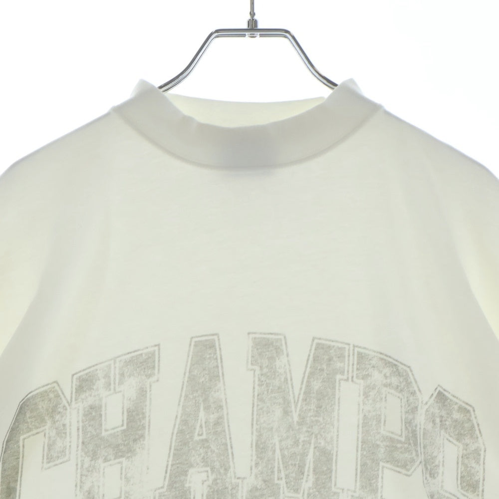 BALENCIAGA(バレンシアガ) 25SS OVER CHAMPS-ELYSEES T-SHIRT フロントプリント プルオーバー カットソー 半袖Tシャツ ホワイト 787349TRVN19016