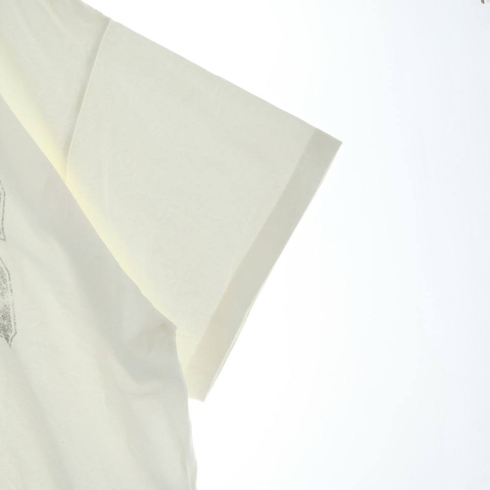 BALENCIAGA(バレンシアガ) 25SS OVER CHAMPS-ELYSEES T-SHIRT フロントプリント プルオーバー カットソー 半袖Tシャツ ホワイト 787349TRVN19016
