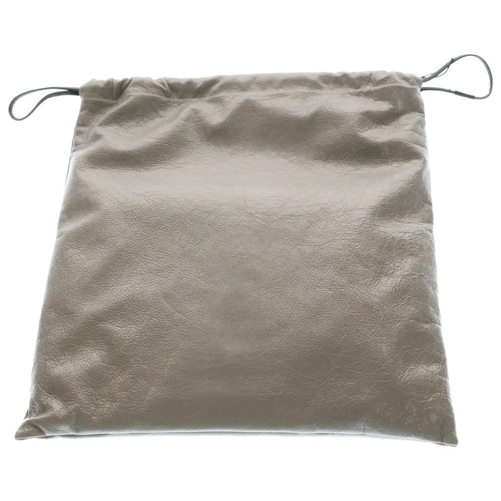 BALENCIAGA(バレンシアガ) SHOPPER DUSTBAG POUCH ラムスキン ショッパー ダストバッグ ポーチ ハンドバッグ グレー 8510632ABH61160