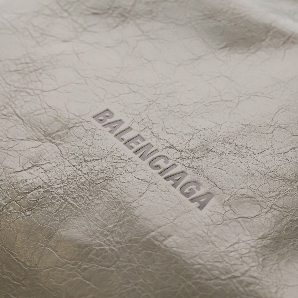 BALENCIAGA(バレンシアガ) SHOPPER DUSTBAG POUCH ラムスキン ショッパー ダストバッグ ポーチ ハンドバッグ グレー 8510632ABH61160