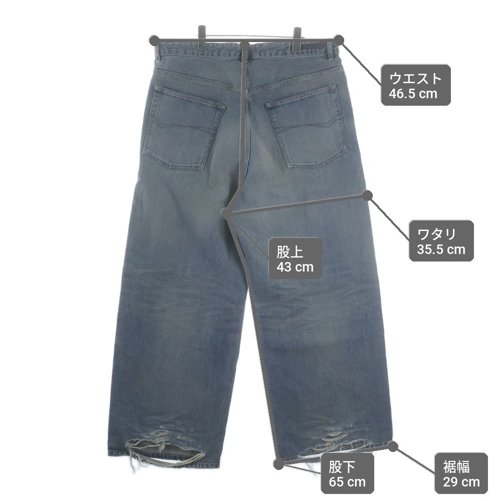 BALENCIAGA(バレンシアガ) 24SS OVERSIZE BAGGY DENIM PANTS ダメージ