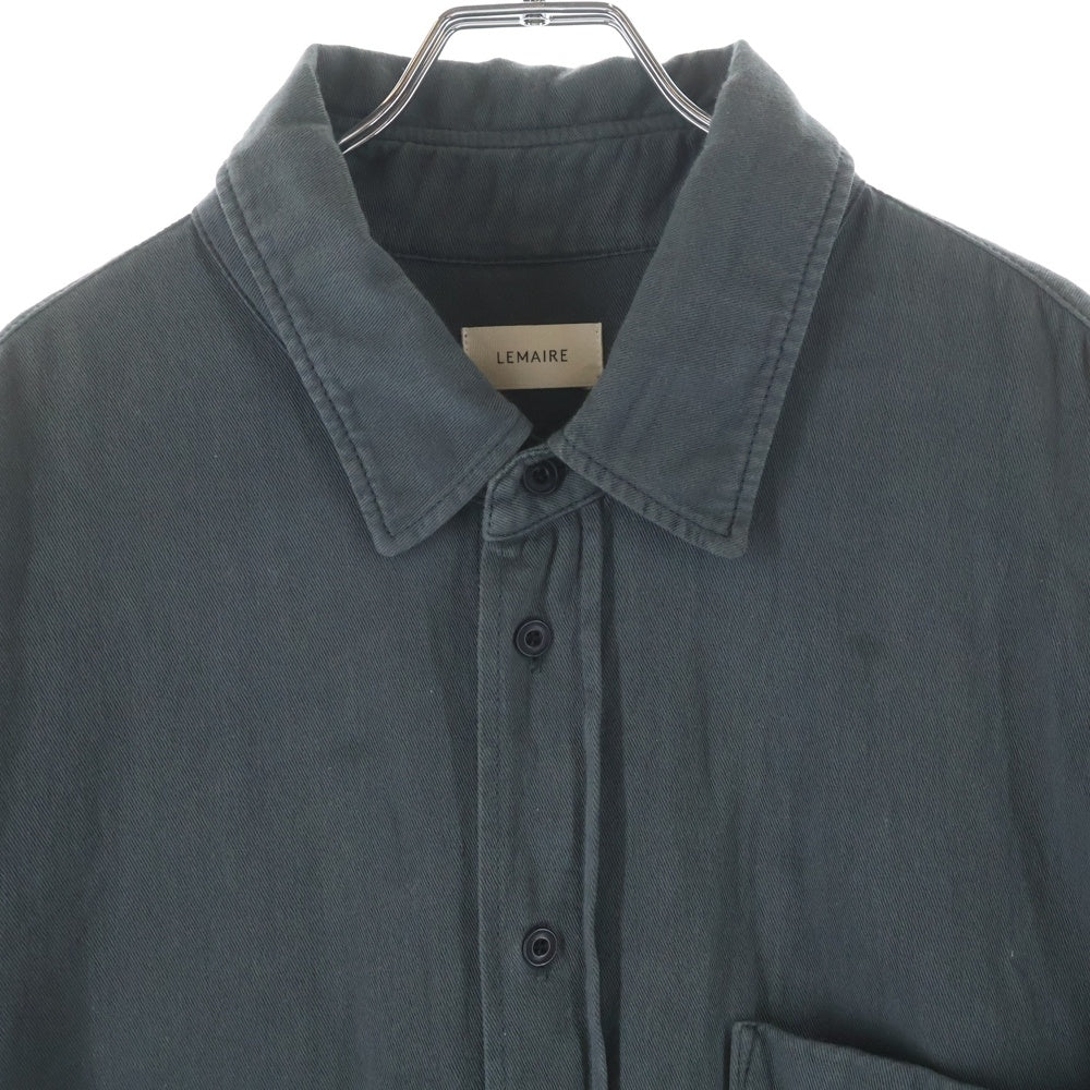 LEMAIRE(ルメール) 25SS DENIM SHIRT レギュラーカラー ショートスリーブ デニムシャツ グレー SH1174 LD1041