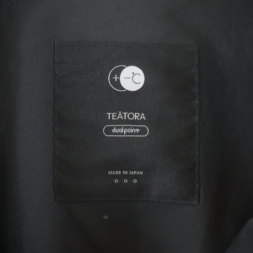 TEATORA(テアトラ) CARTRIDGE SHIRT PLUS DP カートリッジ ナイロン シャツジャケット ブラック TT-SHT-PLUS-DP