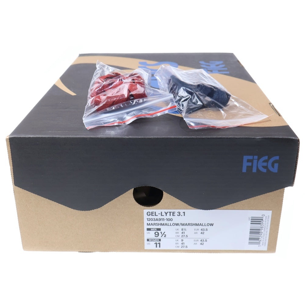 ASICS(アシックス) GEL-LYTE 3.1 ローカットスニーカー ホワイト/ブルー US9.5/27.5cm 1203A911-100