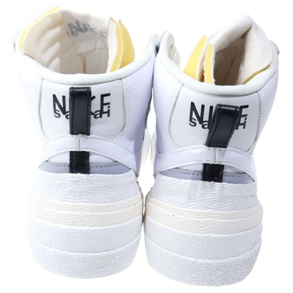 NIKE(ナイキ) ×SACAI BLAZER MID サカイ ブレーザー ミッドカットスニーカー ホワイト US9/27cm BV0072-100