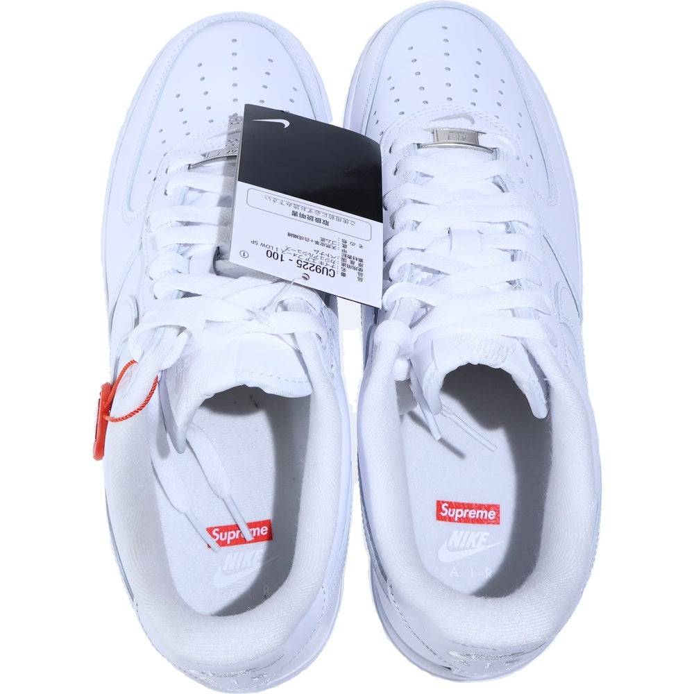 NIKE(ナイキ) ×SUPREME AIR FORCE 1 LOW シュプリーム エアフォース ローカットスニーカーUS9/27.0cm CU9225-100 ホワイト