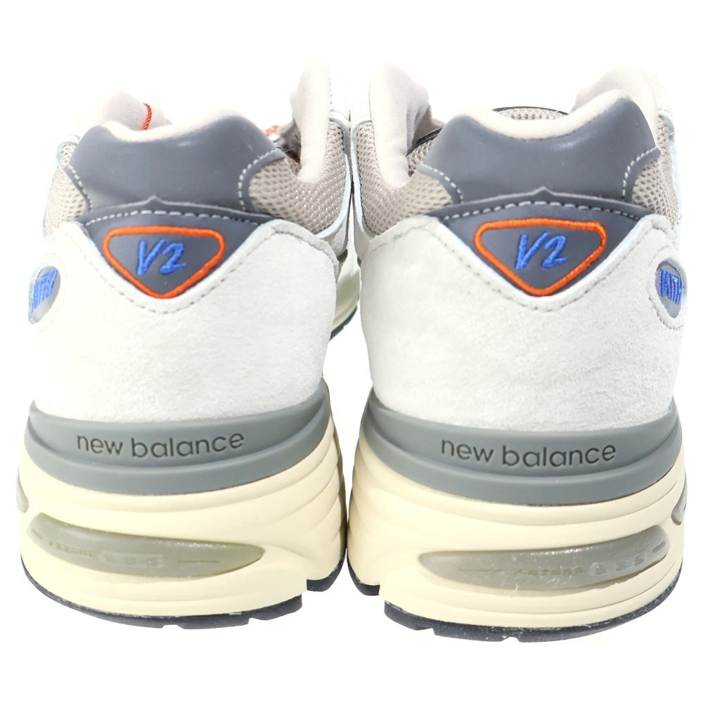 New Balance(ニューバランス) ×KITH U991KT2 キス マディソンスクエアガーデン 991V2 ローカットスニーカー グレー/オレンジ US9.5/27.5cm