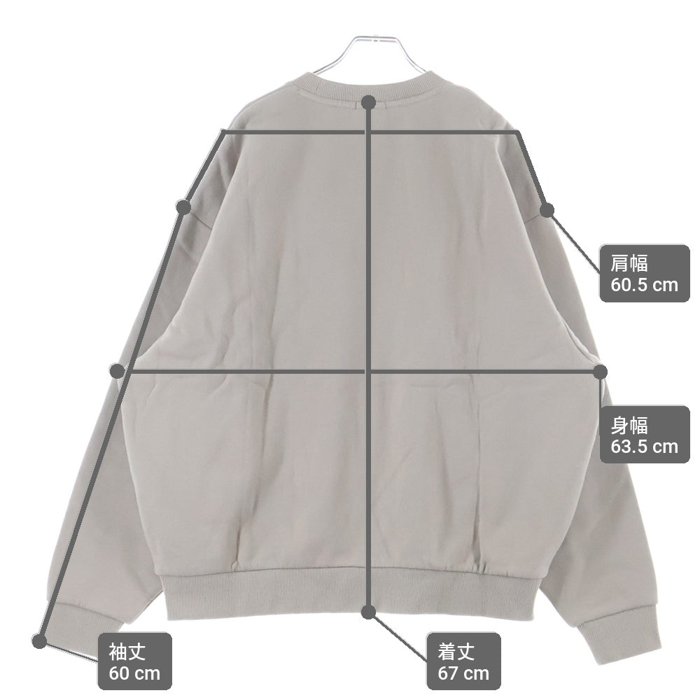 KITH(キス) Classic Logo Nelson Crewneck ボックスロゴ クルーネックプルオーバースウェットシャツ グレー KHM032548-204
