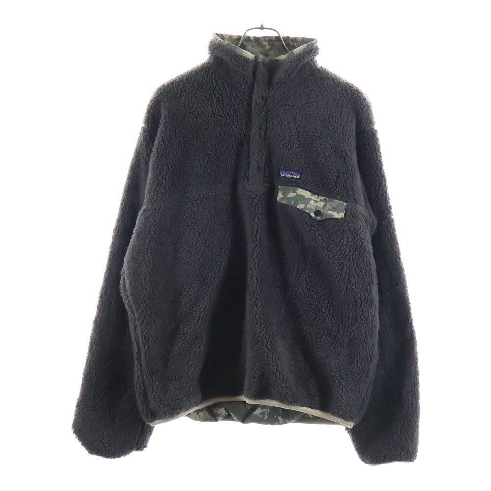 PATAGONIA(パタゴニア) 00S VINTAGE MARS REVERSIBLE SNAP-T マーズ デジタルカモ柄 リバーシブル スナップT フリースジャケット カーキ/ベージュ