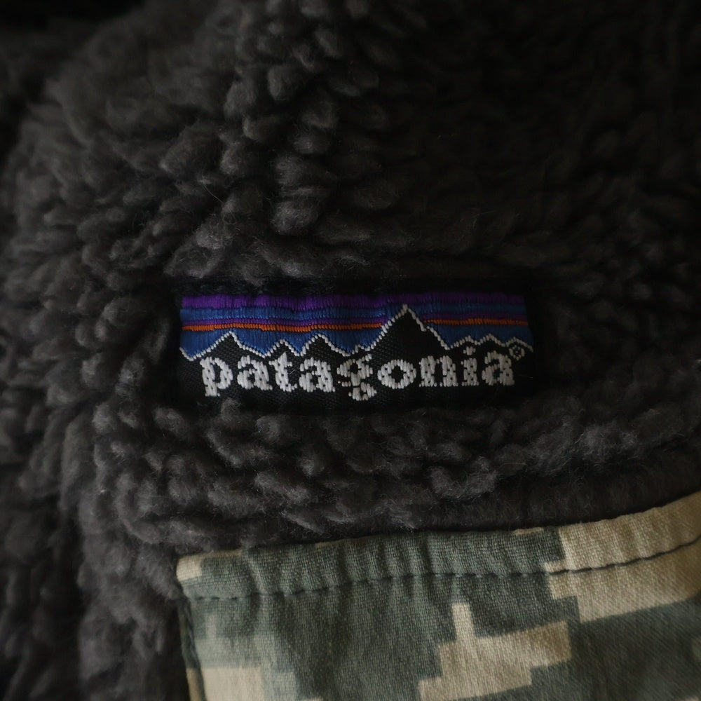 PATAGONIA(パタゴニア) 00S VINTAGE MARS REVERSIBLE SNAP-T マーズ デジタルカモ柄 リバーシブル スナップT フリースジャケット カーキ/ベージュ