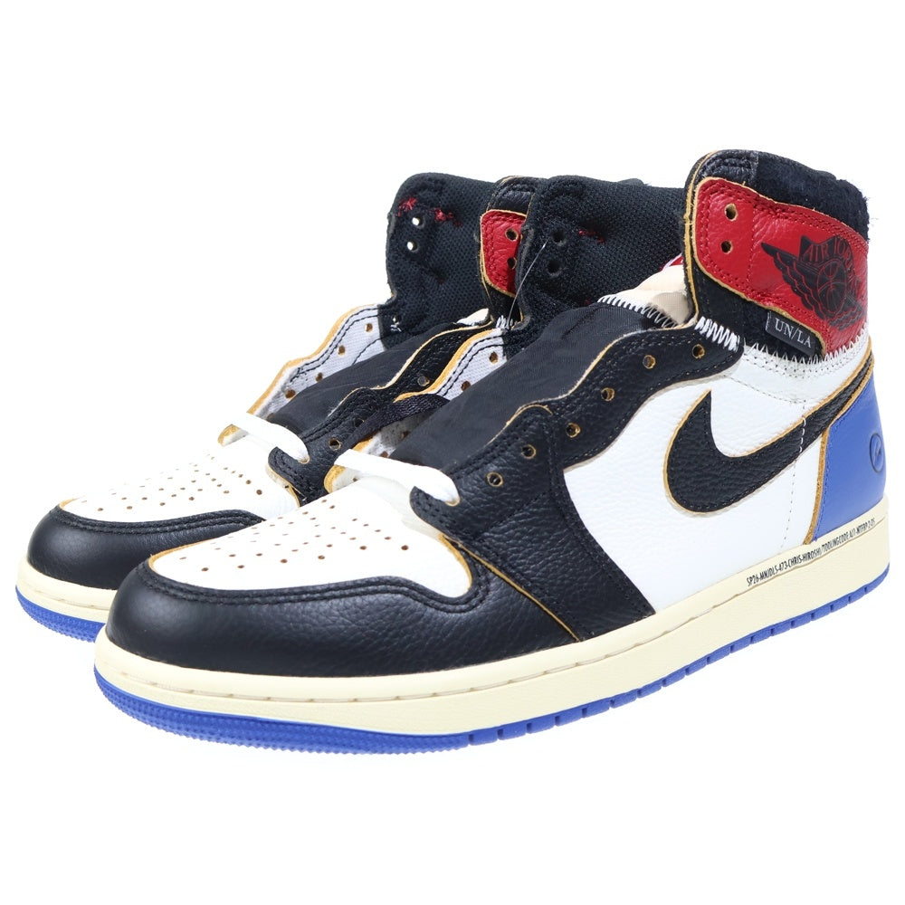 NIKE(ナイキ) ×fragment design ×UNION AIR JORDAN 1 RETRO HIGH OG SP フラグメント ユニオン エアジョーダン1 レトロ ハイカットスニーカー US9.5/27.5cm IO7847-002