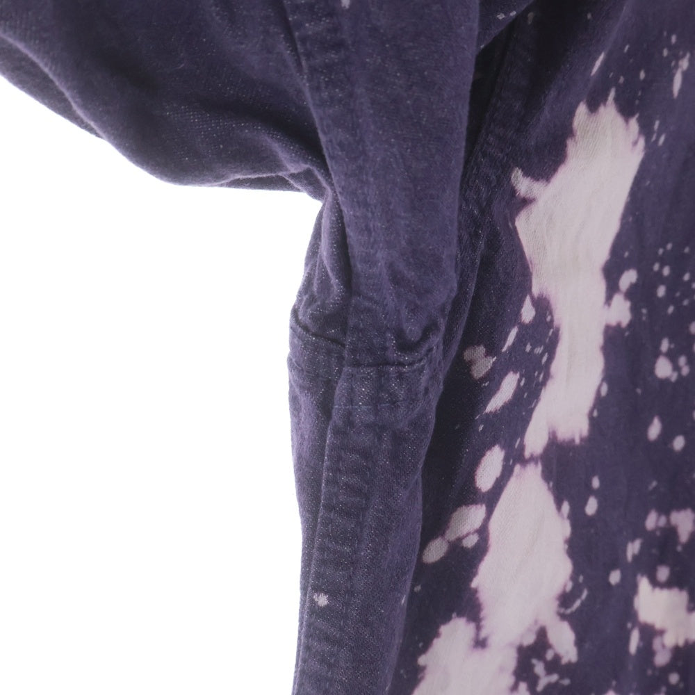 Needles(ニードルス) 19SS ブリーチ加工 マルチポケット デニムカバーオール ジャケット パープル EJ088