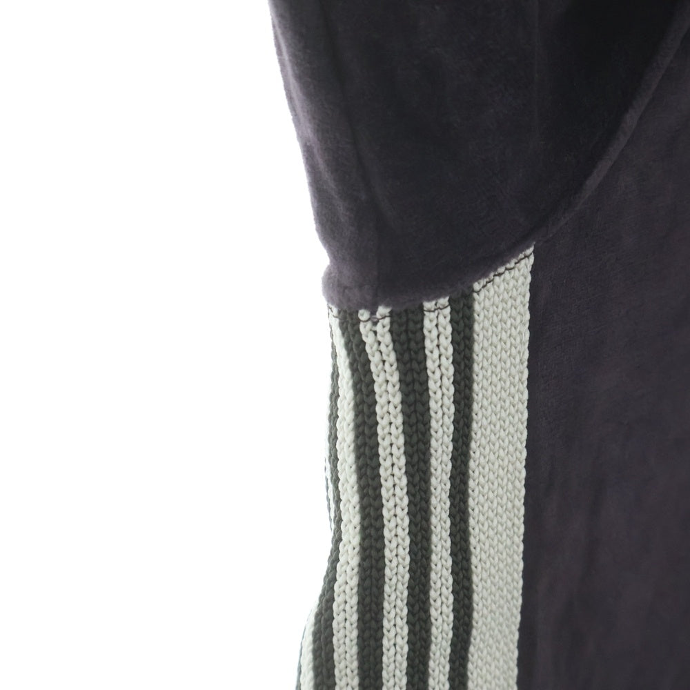 Needles(ニードルス) VELOUR TRACK HOODIE ベロア トラックフーデッド スウェット パーカー ブラウン QV320