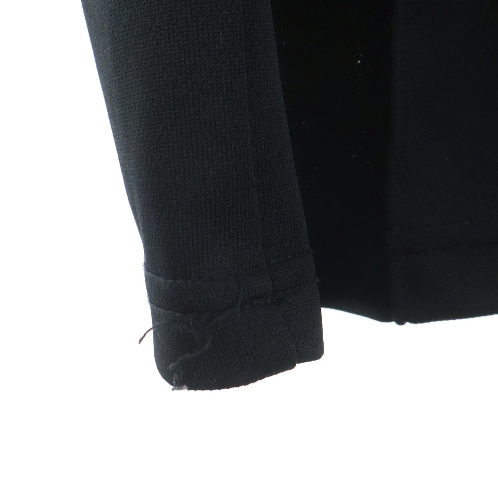 Needles(ニードルス) 24SS POLY SMOOTH TRACK PANT ポリ スムース ロゴデザイン トラックパンツ ブラック NS1610