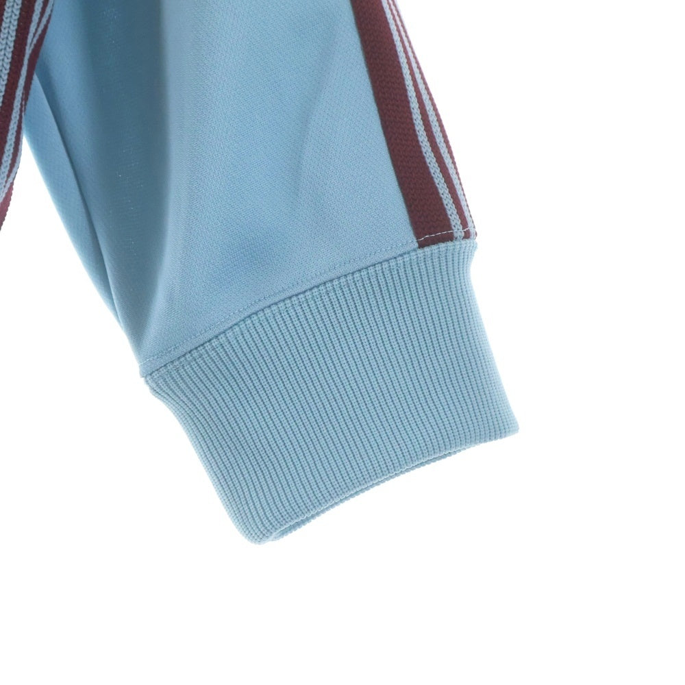 Needles(ニードルス) ×TW POLY SMOOTH TRACK JACKET トゥ ポリエステル スムース ロゴデザイン ジップアップ トラックジャケット ブルー RW1759