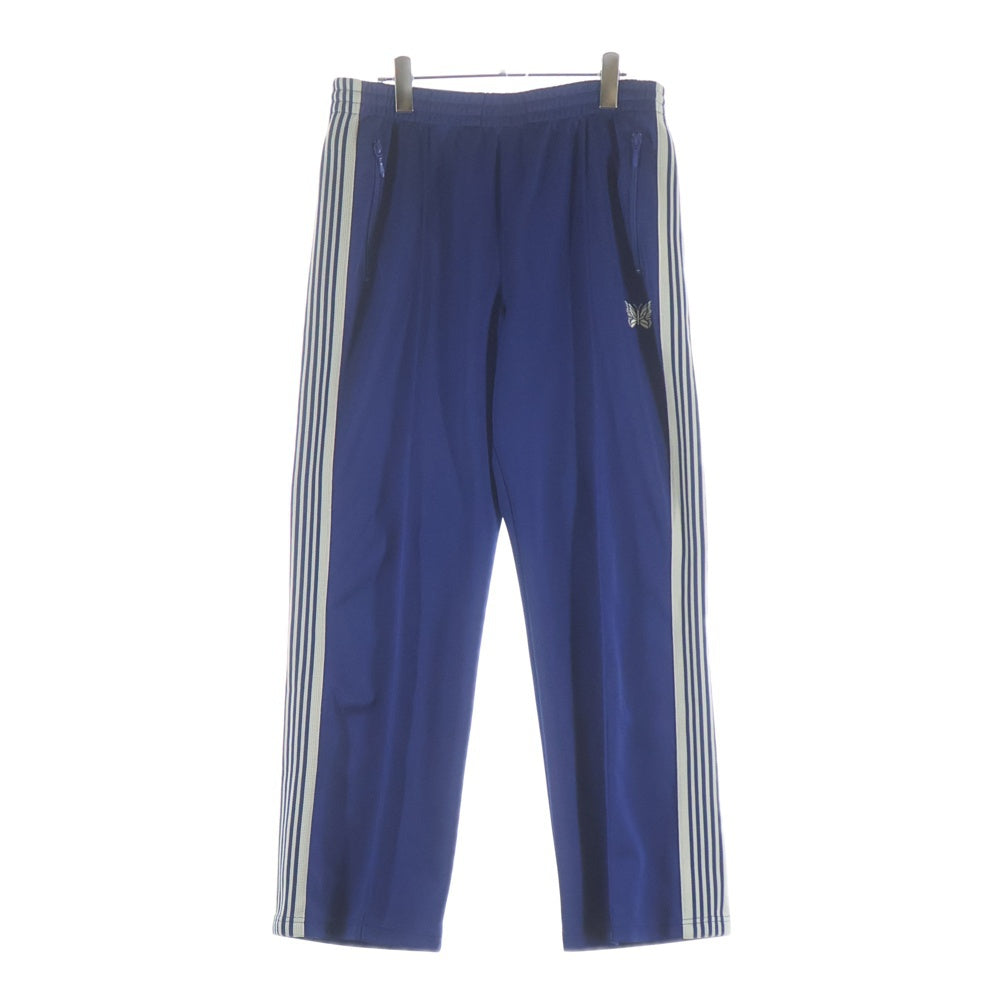 Needles(ニードルス) 24SS POLY SMOOTH TRACK PANT ポリ スムース ロゴデザイン トラックパンツ ブルー OT228