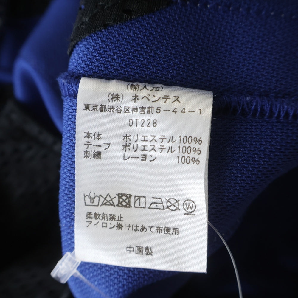 Needles(ニードルス) 24SS POLY SMOOTH TRACK PANT ポリ スムース ロゴデザイン トラックパンツ ブルー OT228