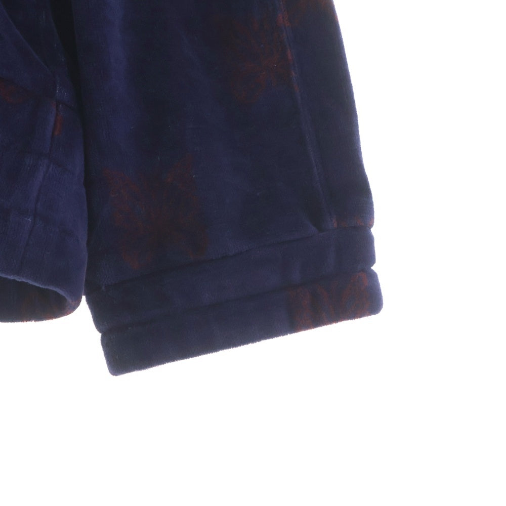Needles(ニードルス) 22AW パピヨン ベロア ロゴデザイン 総柄 トラックジャケット パープル LQ237