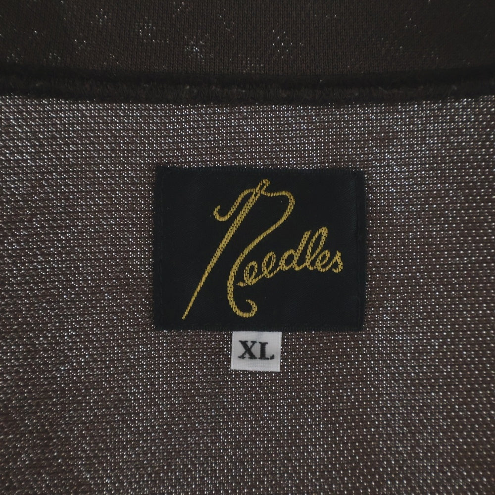 Needles(ニードルス) TRACK JACKET エンブロイダリーロゴデザイン ジップアップ トラックジャケット ブラウン FK335