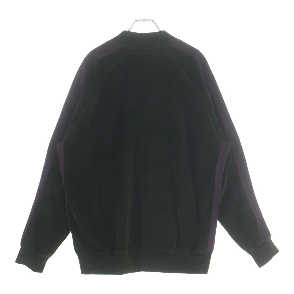 Needles(ニードルス) 21AW VELOUR TRACK JACKET ベロア ロゴデザイン ジップアップ トラックジャケット カーキ J0227