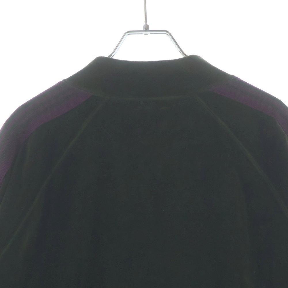 Needles(ニードルス) 21AW VELOUR TRACK JACKET ベロア ロゴデザイン ジップアップ トラックジャケット カーキ J0227