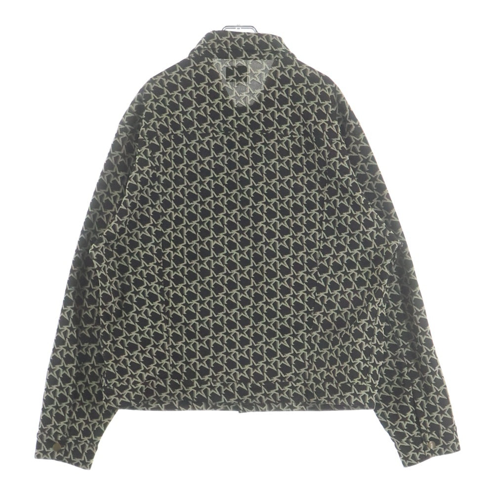 Needles(ニードルス) POLY JQ STAR ポリ ジャガード スターモチーフ レギュラーカラー ジャケット ベージュ LQ525