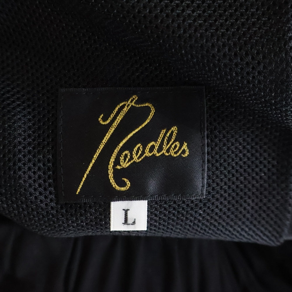 Needles(ニードルス) ×AWGE エーダブルジー ロゴデザイン ドローストリング トラックパンツ ブラック EJ951