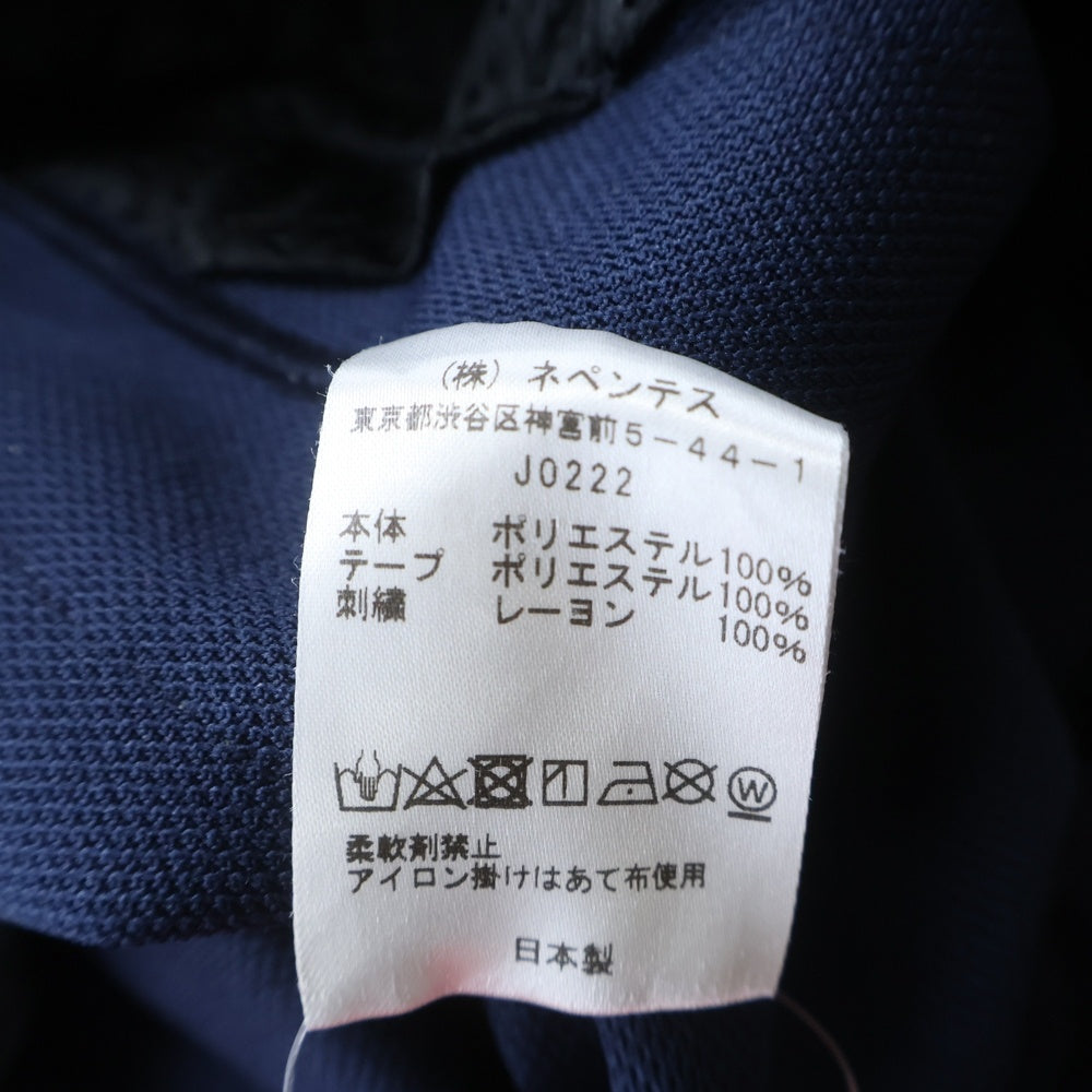 Needles(ニードルス) POLY SMOOTH TRACK PANT ポリ スムース ロゴデザイン トラックパンツ ブルー J0222