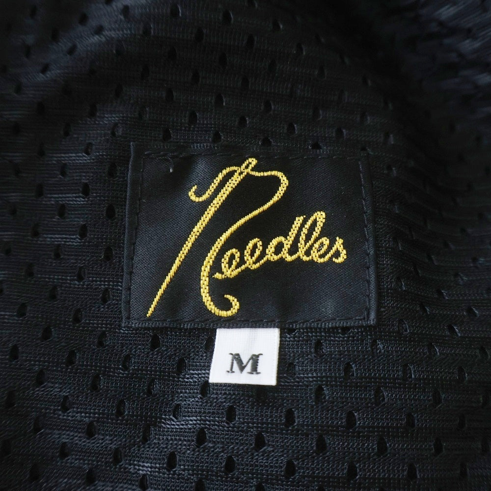 Needles(ニードルス) POLY SMOOTH TRACK PANT ポリ スムース ロゴデザイン トラックパンツ ブルー J0222