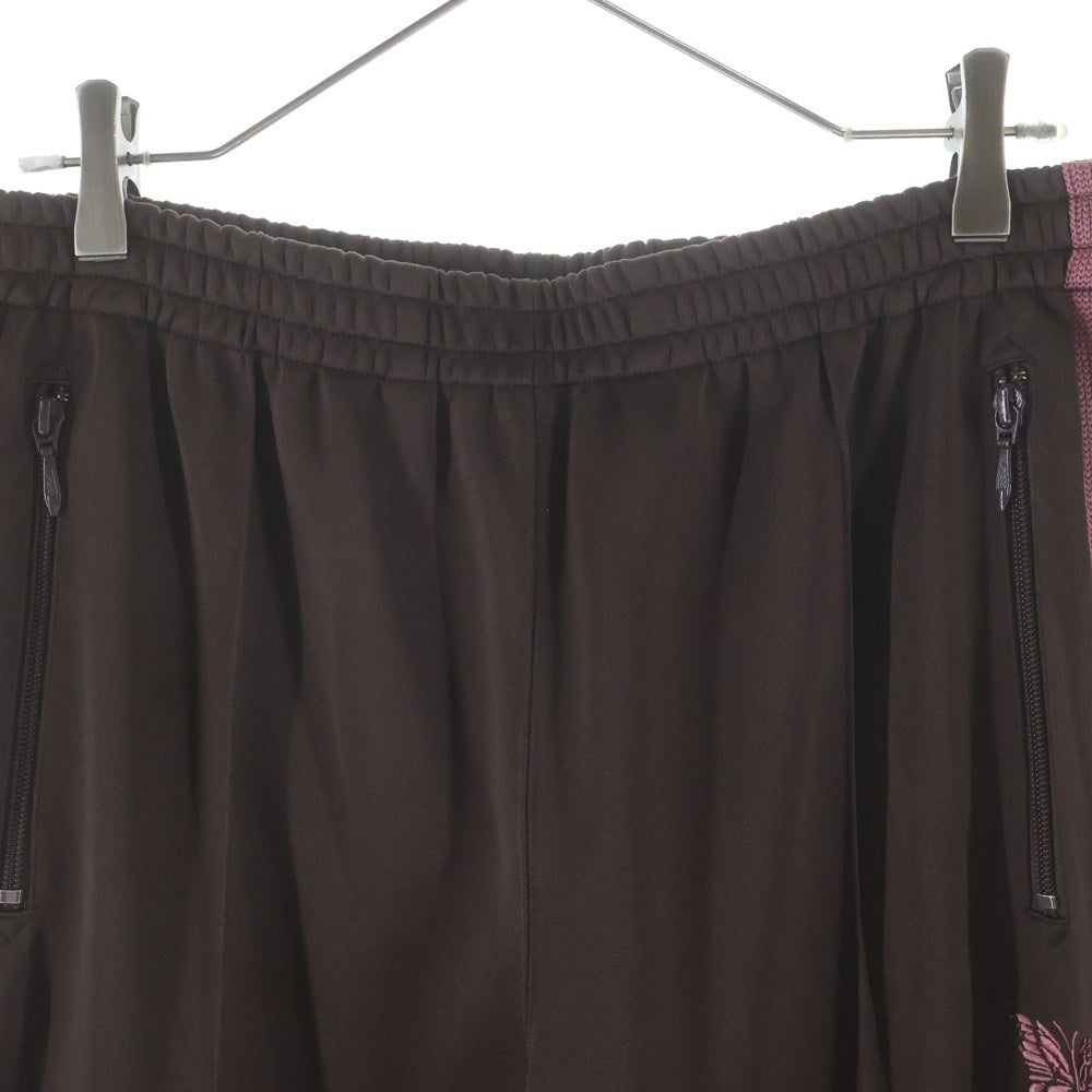 Needles(ニードルス) 19AW BOOTCUT TRACK PANT ブーツカット ロゴデザイン トラックパンツ ブラウン FK336