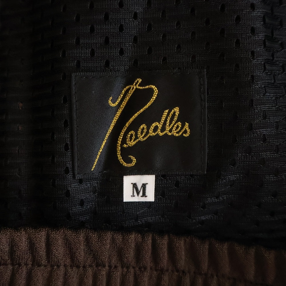 Needles(ニードルス) 19AW BOOTCUT TRACK PANT ブーツカット ロゴデザイン トラックパンツ ブラウン FK336