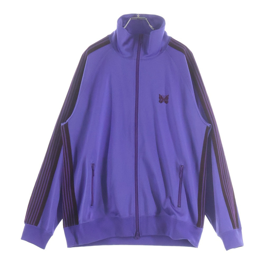 Needles(ニードルス) 19SS TRACK JACKET エンブロイダリーロゴデザイン ジップアップ トラックジャケット パープル EJ330