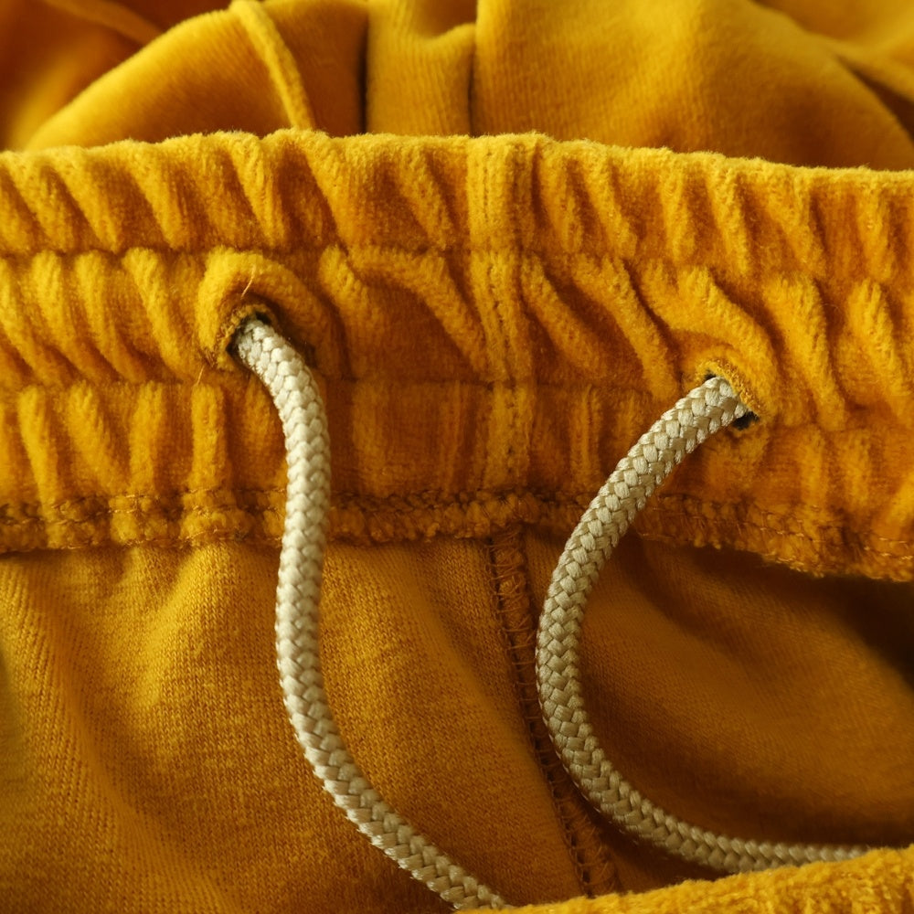 Needles(ニードルス) NARROW TRACK PANT VELOUR ナロー ベロア ロゴデザイン ラインパンツ イエロー GL221
