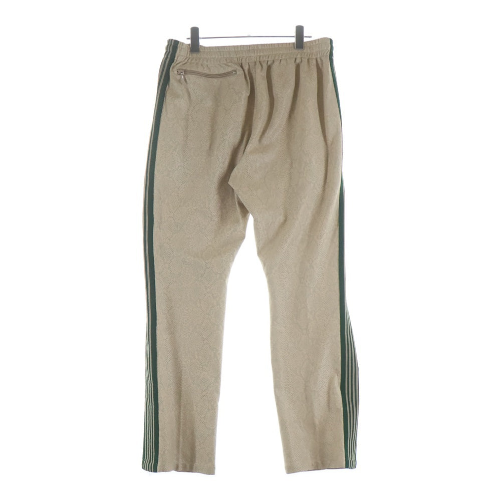 Needles(ニードルス) NARROW TRACK PANT SYNTHETIC LEATHER ナロー シンセティックレザー トラックパンツ ベージュ GL223