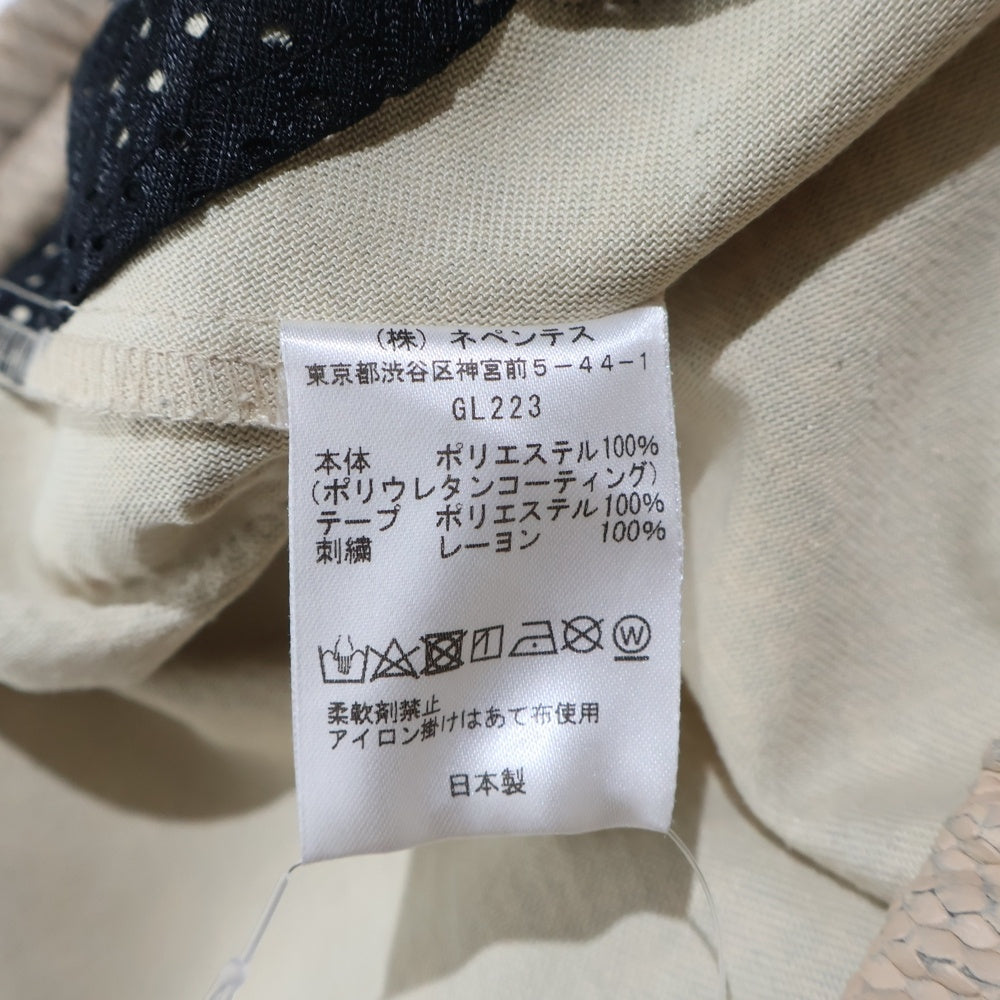 Needles(ニードルス) NARROW TRACK PANT SYNTHETIC LEATHER ナロー シンセティックレザー トラックパンツ ベージュ GL223