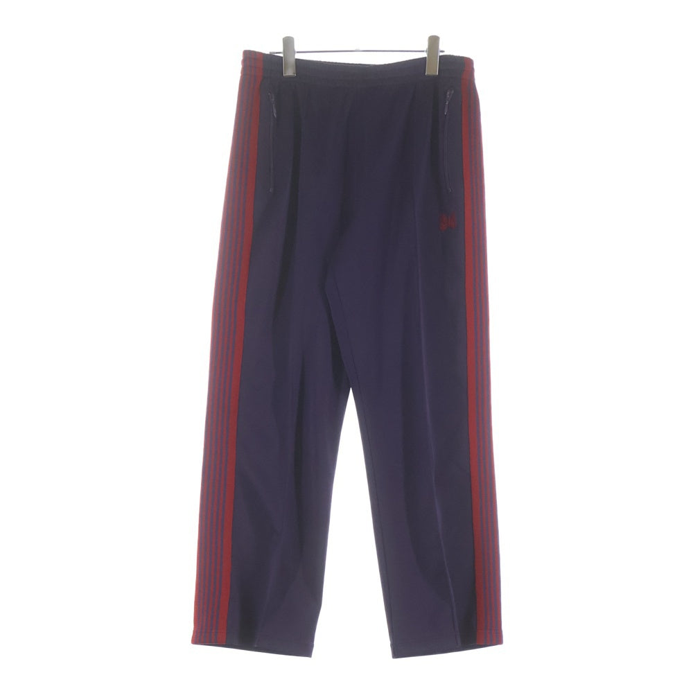 Needles(ニードルス) 22AW POLY SMOOTH TRACK PANT ポリ スムース ロゴデザイン トラックパンツ パープル LQ229